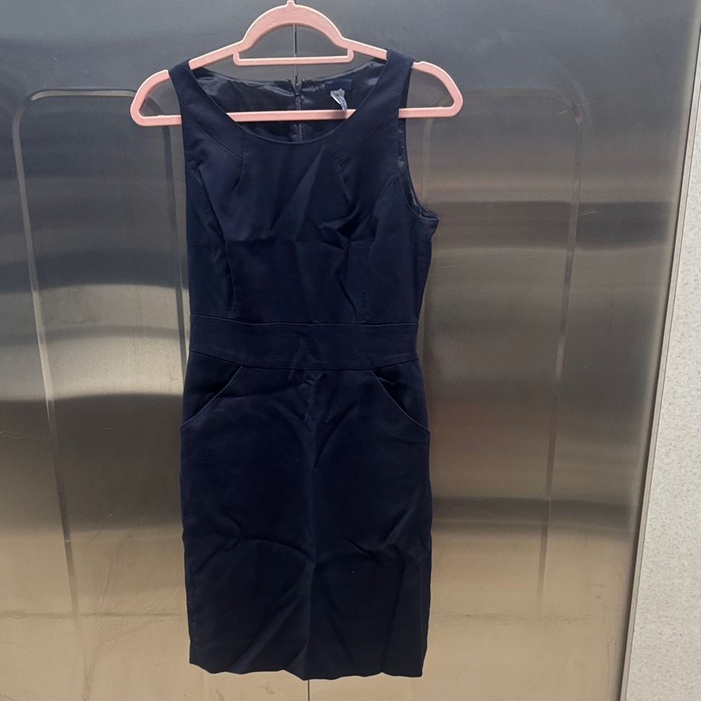 J. Crew Navy Sleeveless Mini Dress
